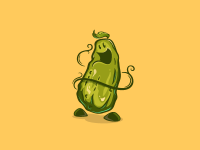 Happy Cucumber cartoon character cucumber design happy leaf mascot vegetable