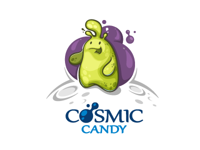 Cosmic Candy alien candy character cosmic design galaxy illustration logo monster outer space sweet