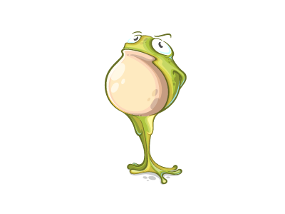 Frog animal cartoon character design frog illustration logo toad