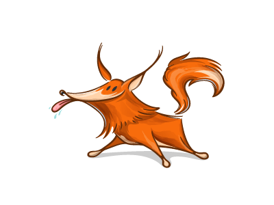 Fox cartoon character design fox illustration mascot
