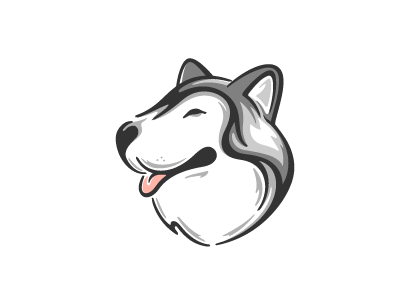 Husky character children design dog husky illustration kids logo love mascot puppy wolf