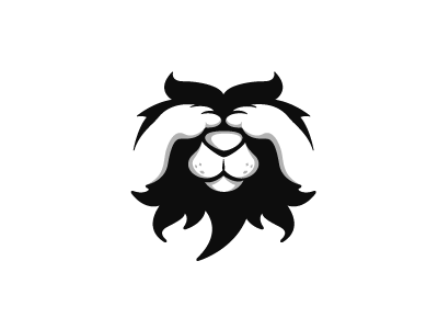 Pikaboo Lion africa animal children cute design illustration kids lion logo negative space pikaboo