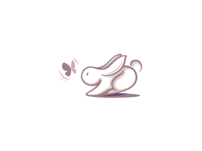 Bunny baby bunny bunny logo butterfly children cute design illustration kids logo rabbit rabbit logo
