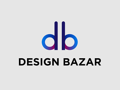 Design Bazar Logo- db logo branding design graphic design graphics design illustration logo logo design logo mark motion graphics ui ux vector