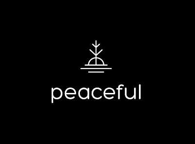 Peaceful branding design graphic design logo simple vietnam