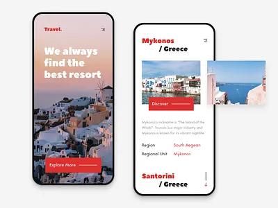 Travel Mediterranean App app clean concept design interaction interface iphone x minimalist mobile travel travel agency travel app ui ux