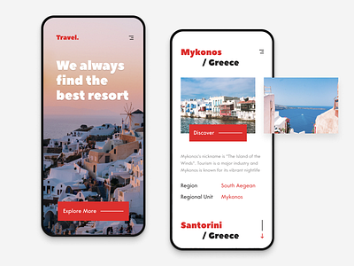 Travel Mediterranean App app clean concept design interaction interface iphone x minimalist mobile travel travel agency travel app ui ux