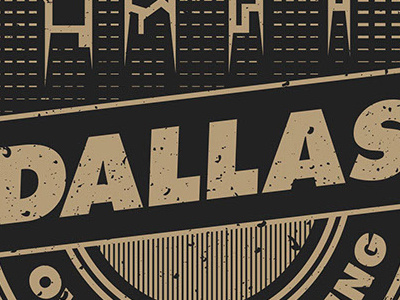 Dallas Over Everything Vector apparel building city dallas gold shirt skyline streetwear vector