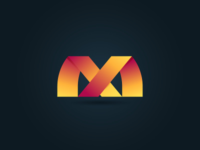 xm logo gradient gradient logo lettarmark logomark mark mx new trending xm xm logo xm mark