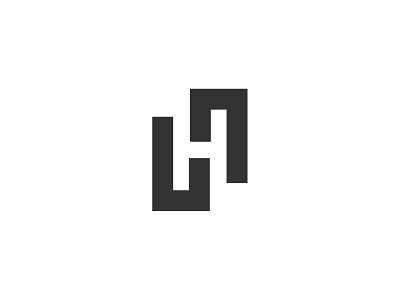 Letter h negative space logo black and white brand branding design graphic design h identity illustration lettarmark lettermark logo monogram negative space logo vector