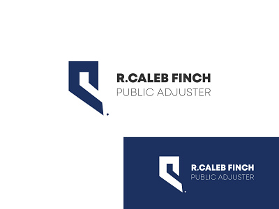 R.+ c + f combination public adjuster business logo