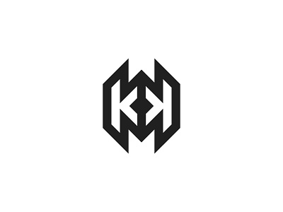 Kk letter logo brand branding graphic design identity k kk kk logo lettarmark letter logo logo design monogram