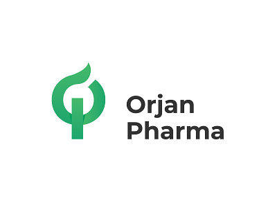 Ojan pharma branding eco green identity labs lettarmark logo medical o op pharmecy