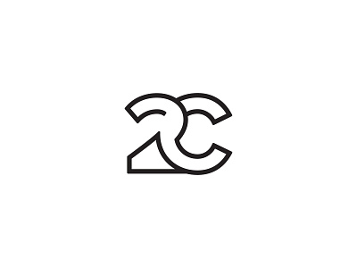 2c 2c branding business company design identity letter logo mark monogram number