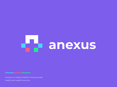 Anexus health care app branding clever creative cross design doctor happy health logo medicine midical minimal simple wealth