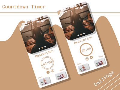 #DailyUI #014 - Countdown Timer app design ui ux
