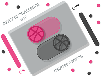 #DailyUI #018 - ON/OFF Switch design icon ui ux