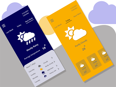 Daily UI #37 - Weather design ui ux