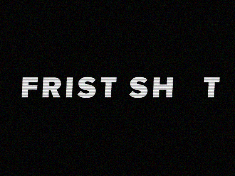 Hello, Dribbble! first shot gif glitch