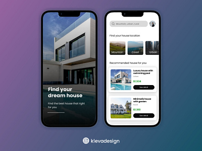 Home buying app design 2d app branding design graphic design home illustration landing page mobile mobile app ui ux vector web website