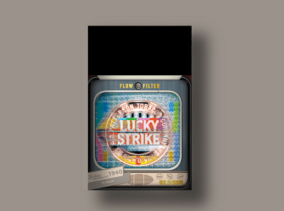 Lucky Strike 1940 branding lucky strike packaging packagingdesign tv