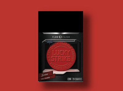 Lucky Strike 1987 3d printer branding lucky strike packaging packagingdesign