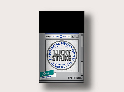 Lucky Strike 1992 branding lucky strike packaging packaging design ui windows windows 95