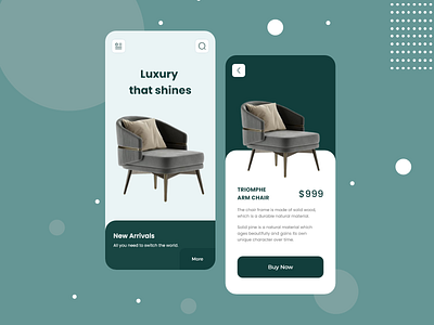 E-commerce App design app branding design furniture graphic design illustration inspiration shots ui uidesign uiux ux uxdesign