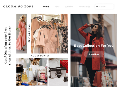 Clothes Shopping Website Designs