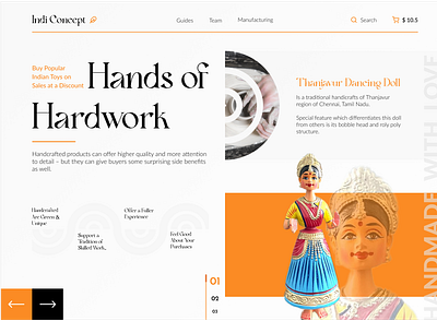 Indi Concept - Website Design modern website traditional art website ui design ux design web design website design