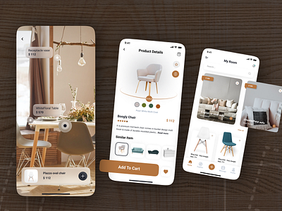 Modern Furniture App Designs android app design android app development design furniture app designs futuristic design illustration ios app design ios app development mobile app designs ui ui design