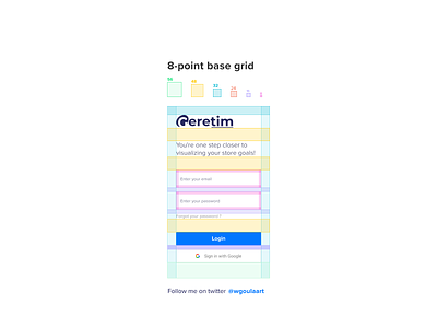 8 point grid app design figma login mobile ui ui ux web