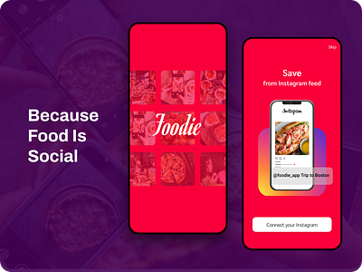 Food Social Mobile App food mobile app mobile design social app ui design