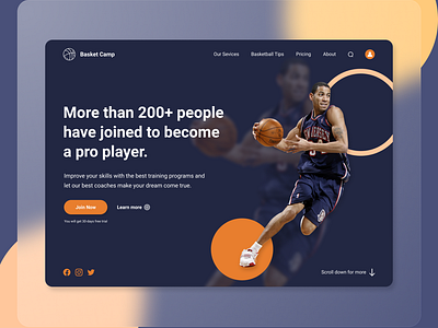 Sport Club Landing Page - Basket Camp