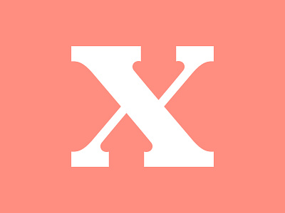 X experiment letter type typography uppercase x