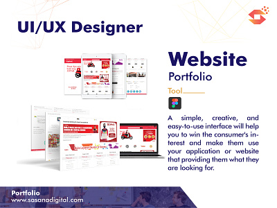 Website Portfolio/ UI/UX Design branding design logo typography ui ux vector