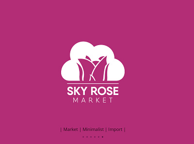 Sky Rose Market | Logo Design brand brand design brand identity branding design flat illustrator logo logodesign market minimal minimalist