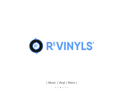 REVINYLS | Logo Design brand brand design brand identity branding design flat inspiration logo logodesign minimal music music logo retro vinyl