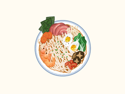 ramen cartoon delicious design dinner foods illustration noodles snacks