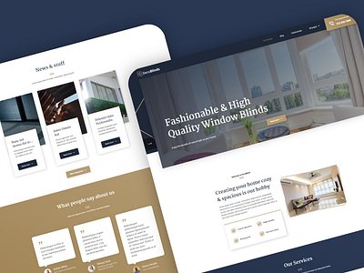 DecoBlinds Webflow Template blinds cms layout stylish template ui ux uxui web web design web development webdesign webflow website window