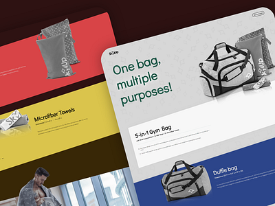 Skyllup Duffle Bag Webflow Web Design