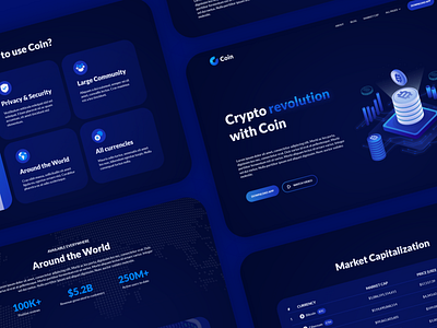 Coin Cryptocurrency Webflow Template