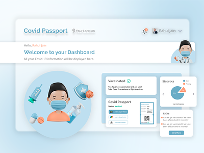 Covid Passport - Web design
