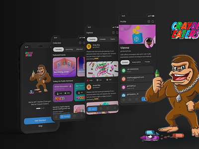 Crayon Eaters - App design android design app design dark theme design dribbble graphic design ios app design nft nft app design nft design nft designs nfttrade nftweb trading nft tradingweb ui ui designer ui ux ux web design