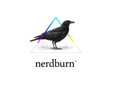 nerdburn blog logo blog crow logo nerdburn rainbow