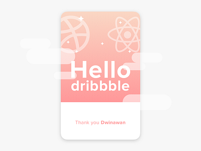 Hello dribbble app dribbble react react native