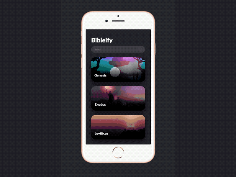 Bibleify Mobile App app bible flutter framerx interaction interaction design ux