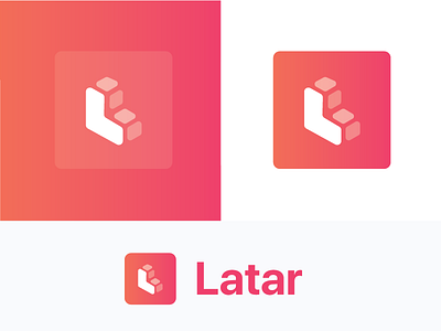 Latar Logo app app icon brand branding flat illustrator logo twitter