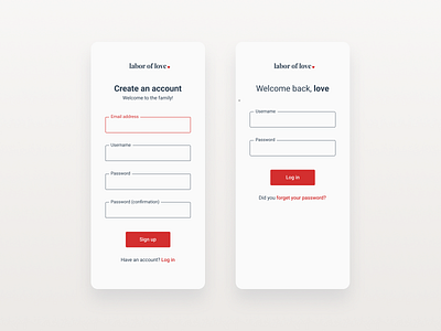 Daily UI #001: Sign Up/Log In Page