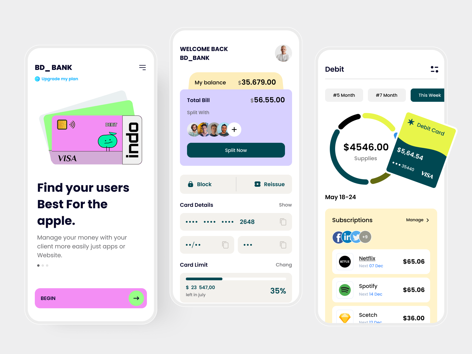 Finance Payment System: Mobile App Design by Ahmed Tamjid on Dribbble